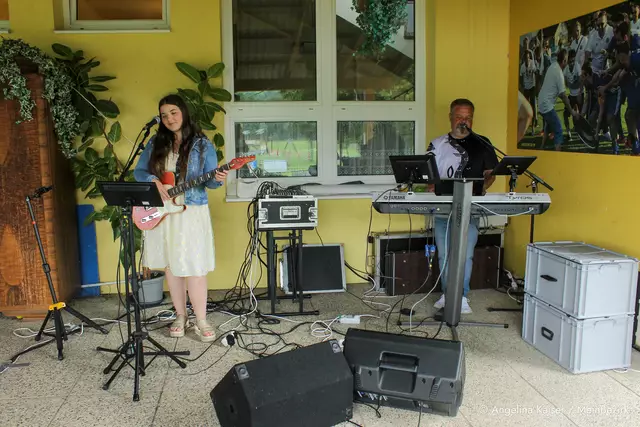 Theresa Portschy und Ernst Teveli - E.T.P machten richtig Stimmung. | Foto: Angelina Kaiser