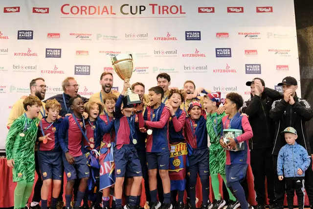 Der FC Barcelona bejubelte den U11-Triumph. | Foto: Cordial Cup