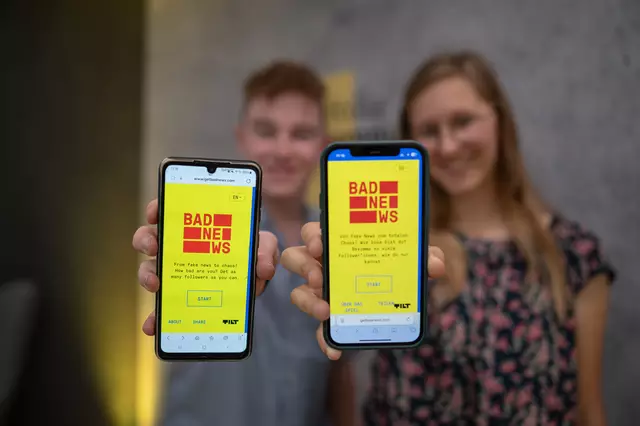 Beim "Bad News Game" lernen Schulklassen die Erkennung von Desinformation. | Foto: Oss/Europäisches Parlament