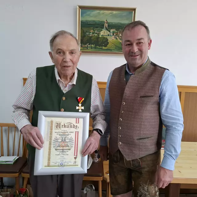 Josef Niedermayr (l.), Brandrat Hannes Niedermayr. | Foto: Niedermayr