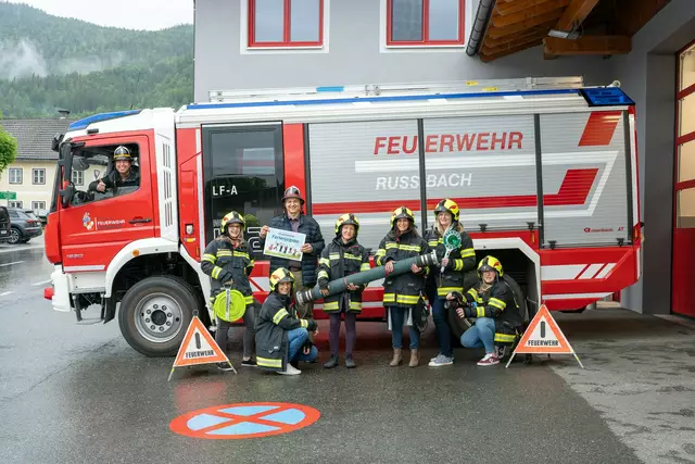 Das Ferien(s)pass-Organisationsteam bei der Feuerwehr Rußbach-St.Wolfgang. | Foto: kunstbahr