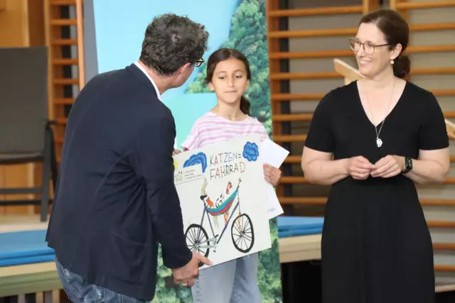 Mit ihrem "Katzenbike" schaffte es Mariam aus der 4a Klasse der VS Kufstein Zell auf den dritten Platz. | Foto: Nimpf