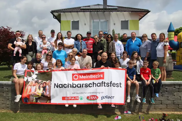 Die jungen Familien aus der Neubausiedlung in Ludwigshof feierten das MeinBezirk-Nachbarschaftsfest fröhlich und entspannt. | Foto: Martin Wurglits