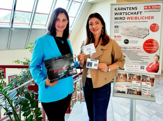 Unternehmerin Eva Buttazoni (l.) und FiW Bezirksvorsitzende Brigitte Truppe-Bürger | Foto: FiW Feldkirchen