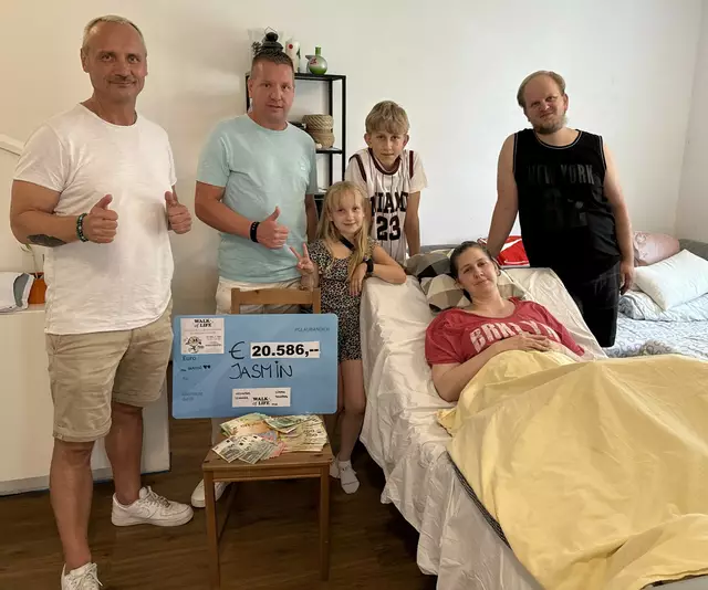 Alexander Lengauer, Jürgen Schneider, Alina und Leonard Preinreich-Gössl, Jasmin Preinreich, Harald Gössl. | Foto: Schneider