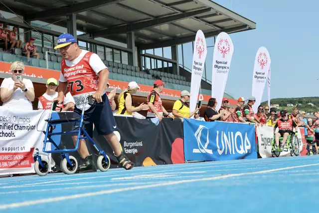 Christopher Reinprecht beim Rolli-/Rollatorbewerb | Foto: Special Olympics Burgenland