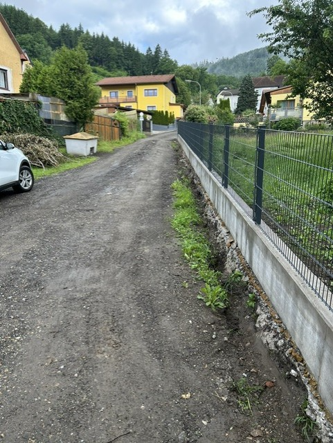 Bereits im vergangenen Jahr hatten die Anrainerinnen und Anrainer vom Katharinenweg Probleme mit Überschwemmungen bei Starkregen. | Foto: Walter Reiter