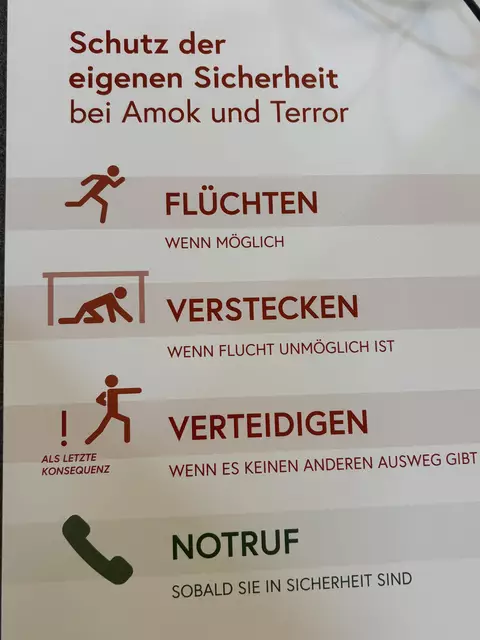 Handlungsleitfaden bei Bedrohung. | Foto: MeinBezirk