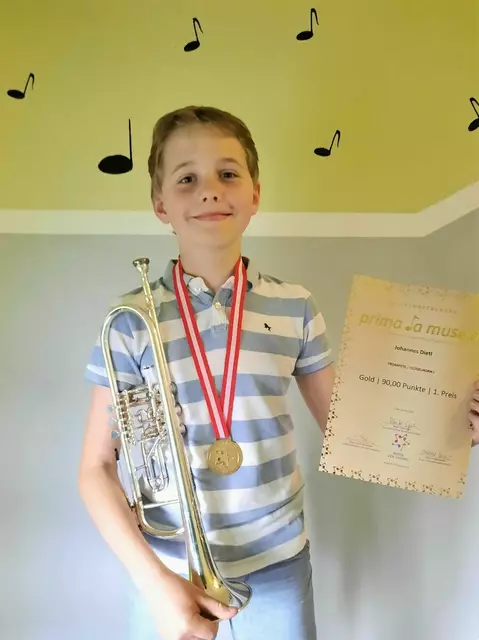 Johannes Dietl war auch schon früher beim Musikwettbewerb dabei – und das noch dazu sehr erfolgreich. | Foto: Musikschule Mariazellerland