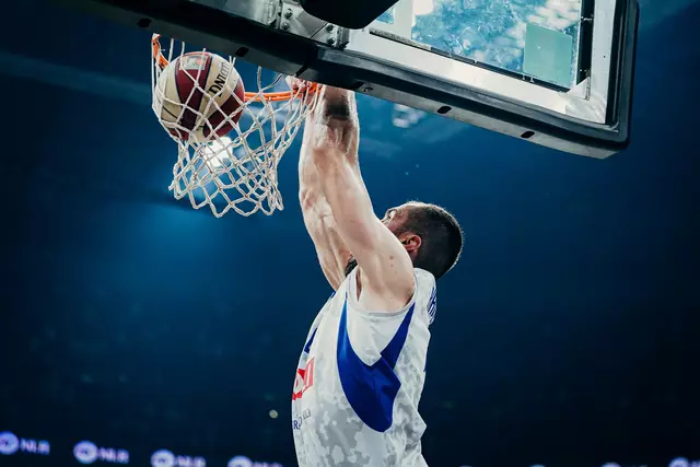 Eine Szene aus dem Finale der ABA Liga zwischen Budućnost Podgorica und Partizan Belgrad. | Foto: Partizan Mozzart Bet/Dragana Stjepanović