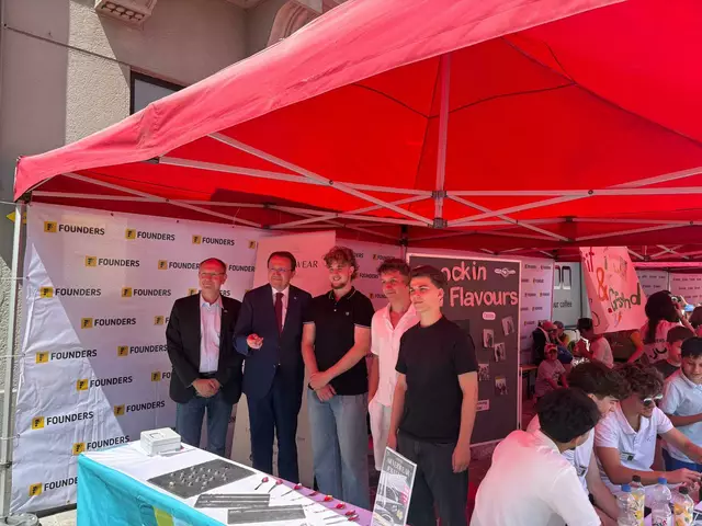 Mit Herz und Hirn dabei: Kinder der Mary Ward und Grillparzer Volksschule zeigten Unternehmergeist. | Foto: Bernd Dorner