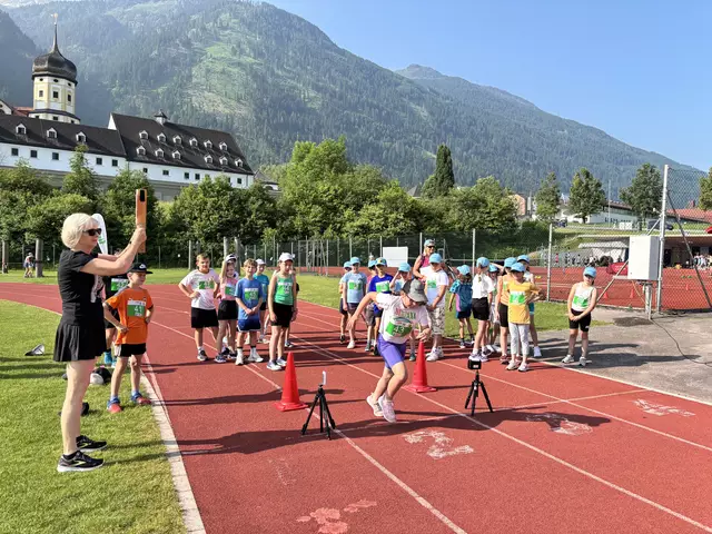 Auch beim 40-Meter-Sprint bewiesen die Kids Sportsgeist. | Foto: Dorn