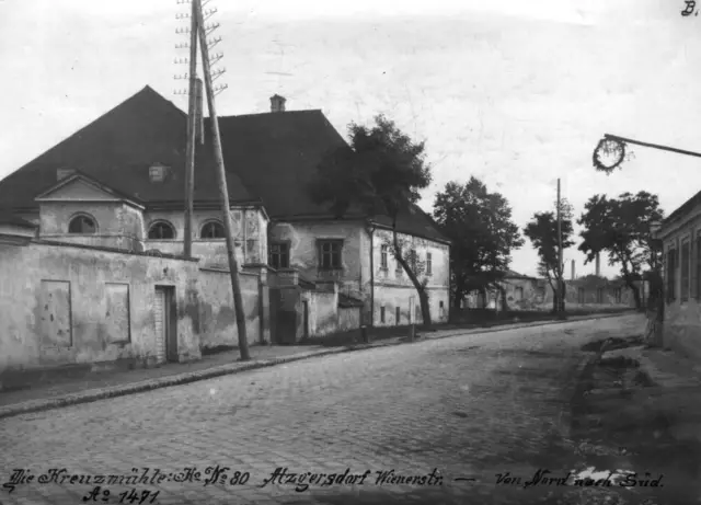 Die alte Kreuzmühle. Hier eröffnete Pollak seine Gerberei und Lederwarenfabrik. | Foto: Bezirksmuseum 23