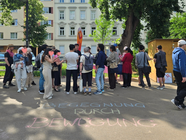 Beim gemeinsamen Workshop wurde das Zusammenleben im Stöberpark geübt. | Foto: Civil Action Network