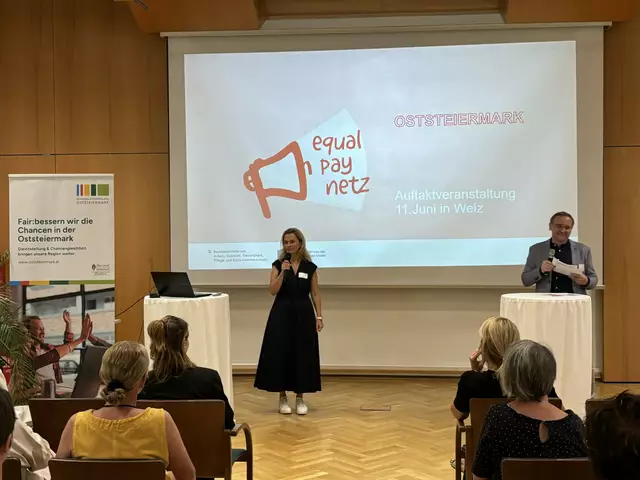 Die Projektkoordinatoren Herbert Mayrhofer und Sandra Weiß-Wallner beim Auftakt in Weiz. | Foto: MeinBezirk