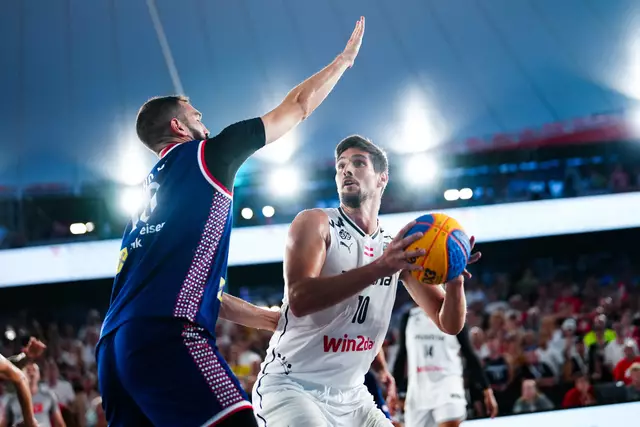 3x3 Basketball erobert die Hauptstadt: Mit einem Dreijahresvertrag der Stadt Wien (2025-2027) wird der Ausbau einer 3x3-Basis vorangetrieben. (Archiv) | Foto: EVA MANHART / APA / picturedesk.com