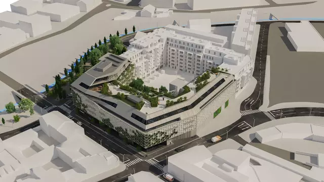 Dieser Gebäudekomplex soll entstehen. | Foto: Visualisierung: AW Architekten ZT GmbH