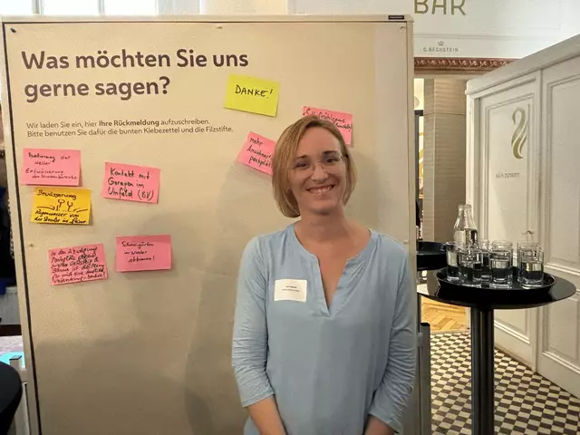 Bezirksvorsteherin Lea Halbwidl (SPÖ) war vor Ort und hörte sich die Bedenken und Fragen der Besucherinnen und Besucher an. | Foto: Nathanael Peterlini/MeinBezirk