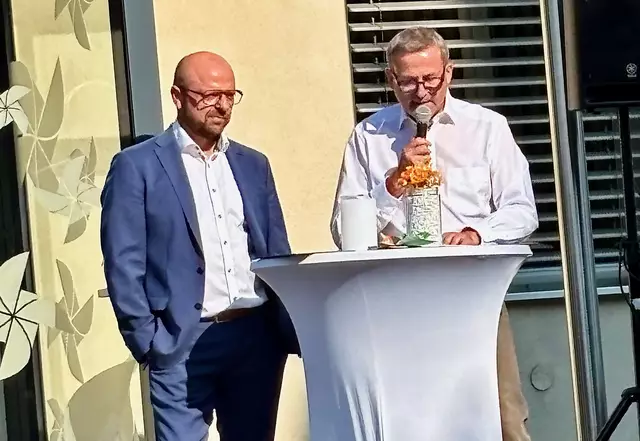 Die Hausherren Karl Puchas und Josef Nestelberger | Foto: Redaktion