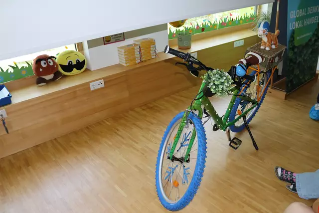 Das Crazy Bike der Landessiegerin Erna Mungenast wurde nachgebaut.  | Foto: Elisabeth Zangerl