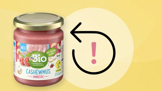 Der Drogeriemarkt dm warnt vor dem Verzehr des Artikels "dmBio Cashewmus Himbeere", da darin Salmonellen nachgewiesen wurden.  | Foto: © dm