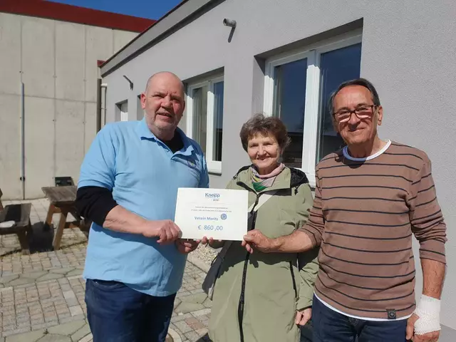 v.l.n.r.: Walter Schindler, Ingrid Muck und Josef Scheffl | Foto: Foto: Kneippbund Stockerau