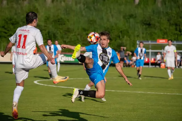 Nico Petry sorgte beim Rückspiel für die 1:0-Führung der Krieglacher. | Foto: Thomas Stark