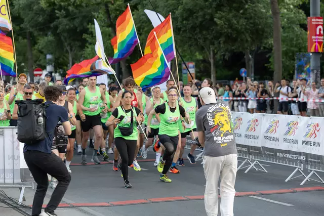 Der Pride Run Vienna verwandelte die Wiener Innenstadt in ein buntes Zeichen für Vielfalt und Zusammenhalt. | Foto: René Brunhölzl