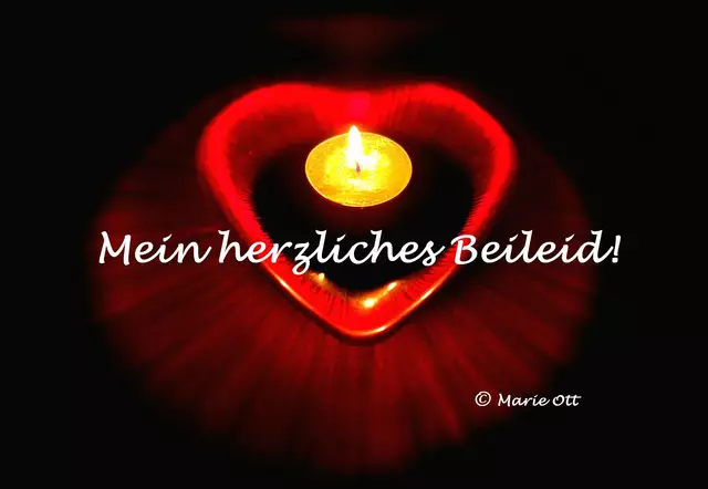 Mein herzliches Beileid!
