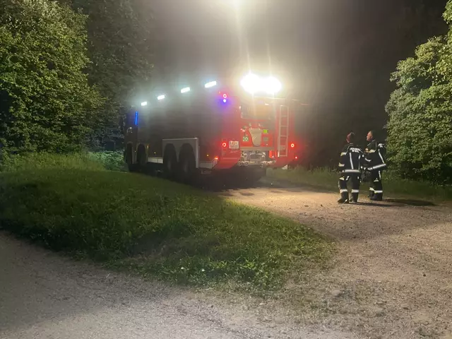 Die Freiwillige Feuerwehr Wörgl  wurde zu einem gemeldeten Waldbrand im Oberen Aubachweg nahe des dortigen Spielplatzes alarmiert | Foto: ZOOM Tirol