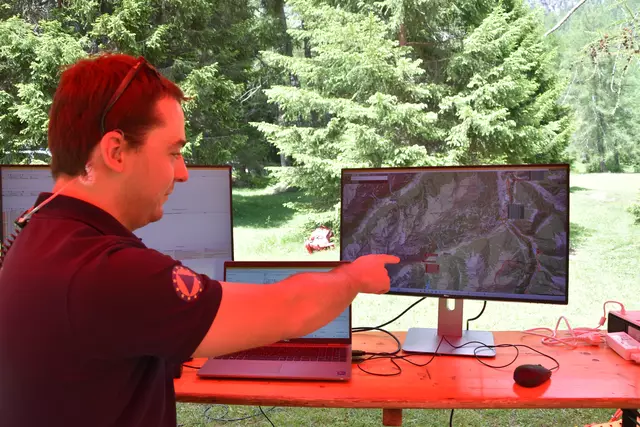 Auch ein Außenposten der Leitstelle Tirol war eingerichtet. | Foto: Kainz