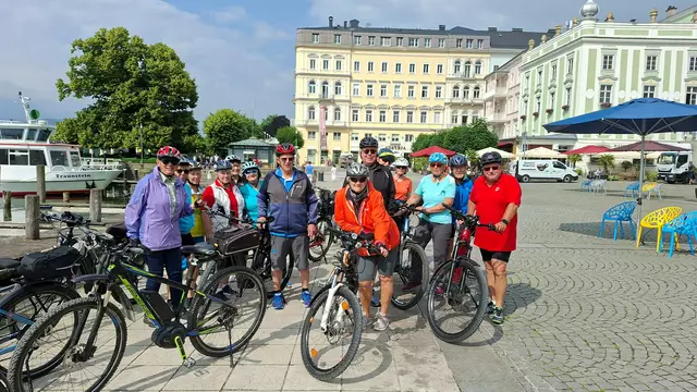 Die Ebenseer Pensionisten hatten bei der Radsternfahrt nach Desselbrunn viel Spaß. | Foto: PV Ebensee