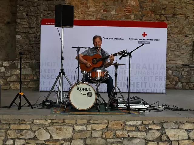 Zum Fest wurde auch Livemusik geboten. | Foto: C. Kreutner/Rotes Kreuz Stmk.