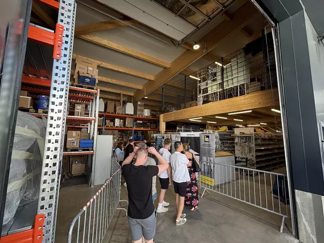 Die Besucher konnten einen Blick hinter die Kulissen des Betriebes werfen. 