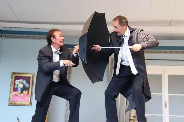 Ein bewährtes Komödien-Duo: Wolfgang Gruber (links) und Christian Buch. | Foto: Martin Wurglits