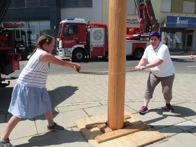 Sowohl Groß als auch Klein waren fleißig am Werk. 