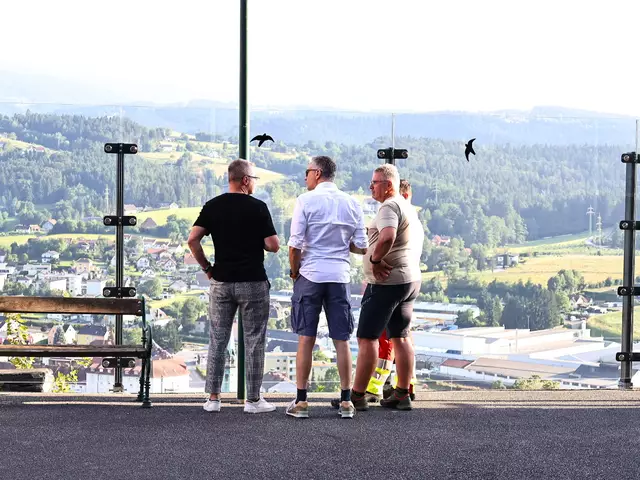 Die Aussicht von der Burgruine auf Voitsberg ist immer wieder ein Erlebnis. | Foto: C. Kreutner/Rotes Kreuz Stmk.