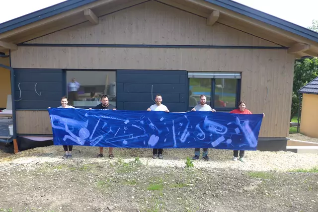 Fertige Fahne aus Geiersberg | Foto: Marianne Gogg