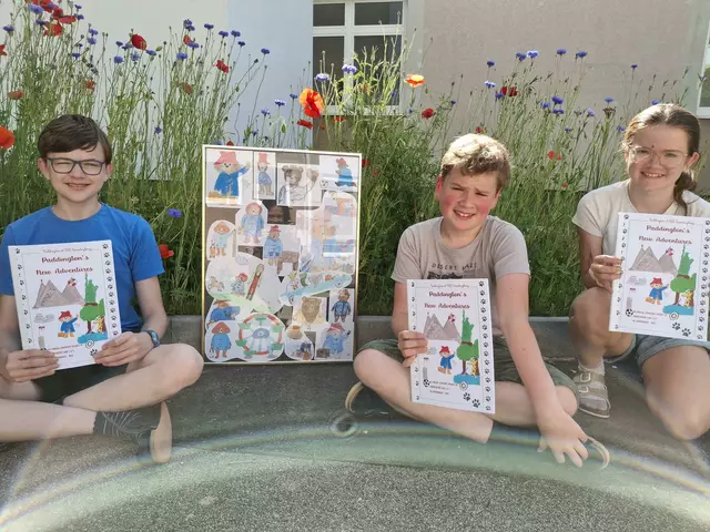 Die Schülerinnen und Schüler schrieben selbst Geschichten über Paddington Bär. | Foto: NMS Sonntagberg