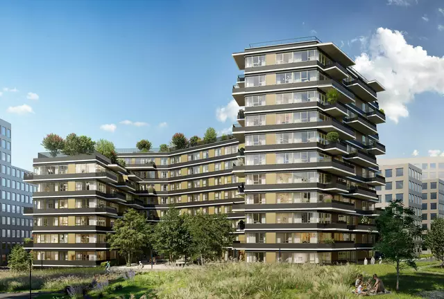 Der geplante Bert-Brecht-Park beim Village im Dritten trägt seinen Teil zu der Grünraum-Offensive bei. | Foto: Visualisierung: Squarebytes GmbH