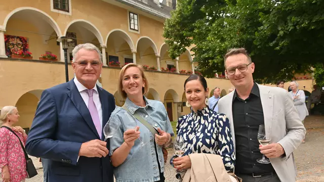 Alex Thoma, Marianne Schneider, Michaela und Michael Maier