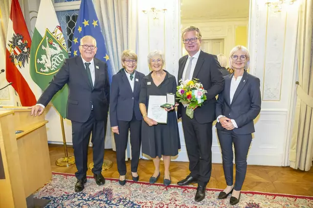 Ein Bild aus dem Jahr 2023: Edwin Benko und Katharina Purtscher-Penz, die beiden Kit-Steiermark-Gründer, bei der 25 Jahr-Feier in Graz. | Foto: Land Steiermark/Foto Fischer
