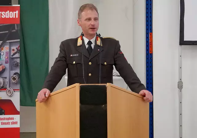 Kommandant der Feuerwehr Christian Leitgeb. | Foto: FF Hallersdorf/Stifter