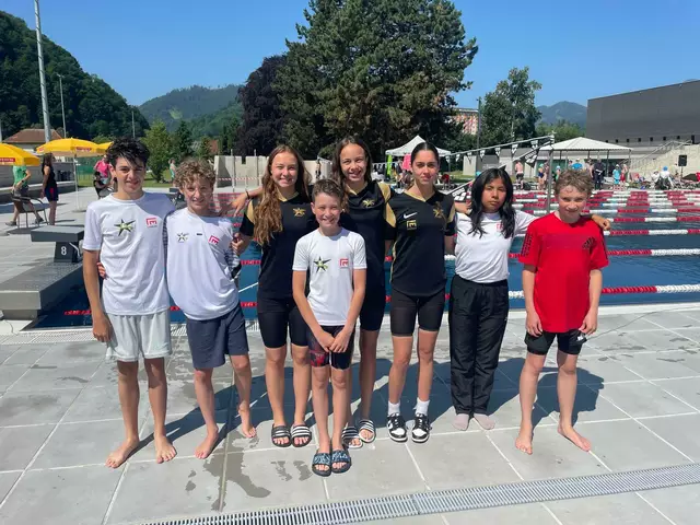 Die Schwimmerinnen und Schwimmer waren beim achten Internationalen Youth Swim Meet im Freibad Kapfenberg wieder erfolgreich. | Foto: SV Leoben