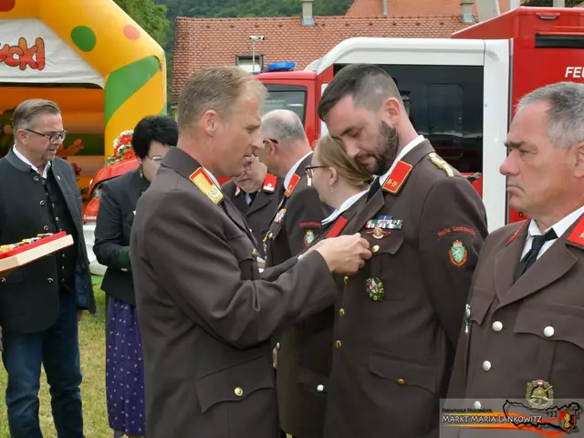 Auch Ehrungen gehörten zum Programm. | Foto: FF Maria Lankowitz