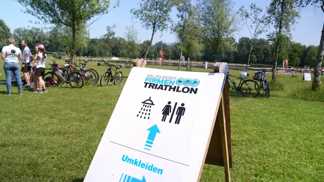 Der Salzburger Firmen Triathlon hat sich längst als Fixgröße unter den Betriebssport-Veranstaltungen etabliert.  | Foto: Stefan Schubert