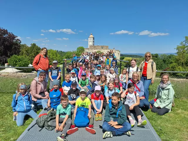 Die gesamte Volksschule Wallsee besuchte die Schallaburg. | Foto: VS Wallsee