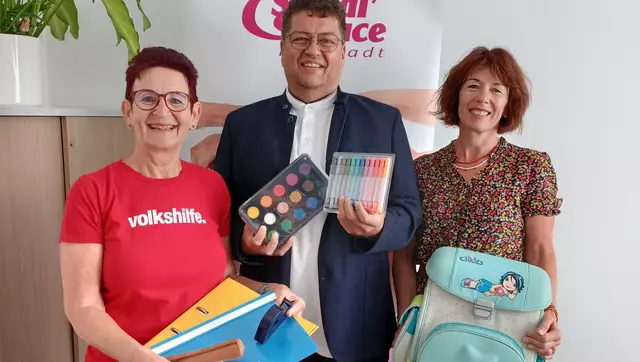 Die Organisatoren der Aktion: (v.l.) Ulrike Steininger (Volkshilfe), Roland Altreiter (Pfarre) und Renate Leitner (Sozialservice). | Foto: Sozialservice Freistadt