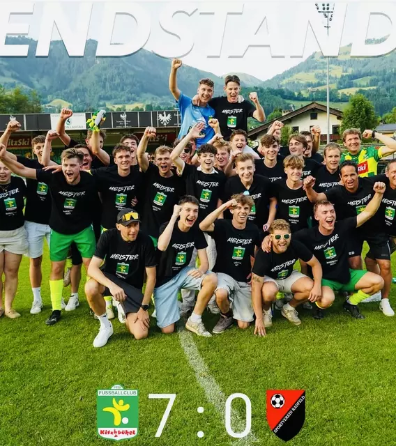Kitz Juniors auf Facebook (zum 7:0 Sieg im letzten Saisonspiel). | Foto: Kogler (Screenshot)