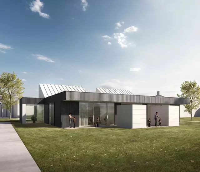 Visualisierung des Neubaus der zweigruppigen Kindertagesstätte in St. Michael ob Bleiburg vom Architekturbüro Wetschko | Foto: MeinBezirk.at